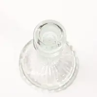 Стеклянный подсвечник на 1 свечу &laquo;Колонна с шарами&raquo;, прозрачный, 15.5&times;8&times;8 см