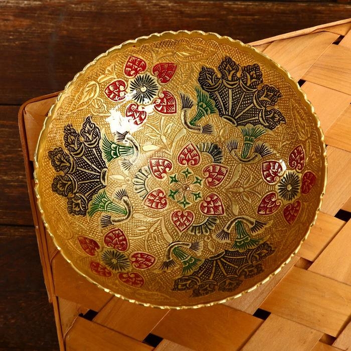 Конфетница Конфетница "Далия" латунь 15х15х6 см