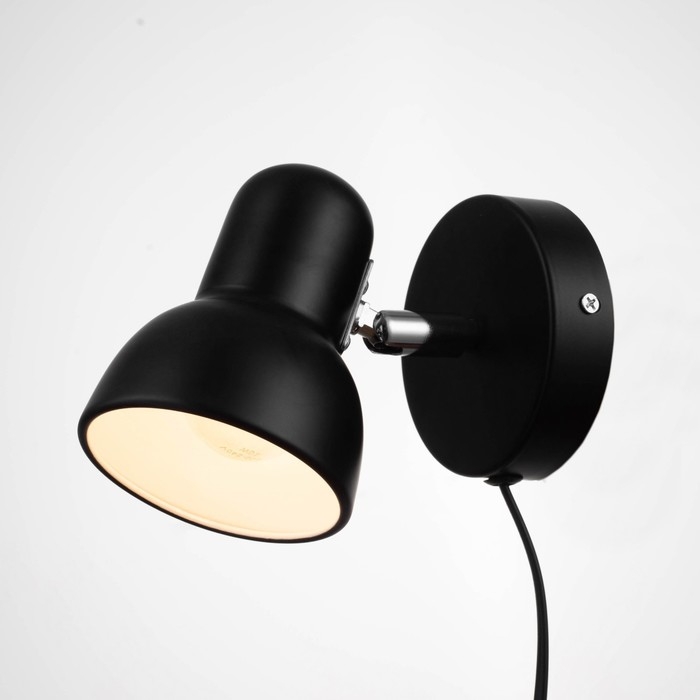 Бра с проводом  Бра с проводом "Севантос" Е27 40Вт черный 9х9х14 см