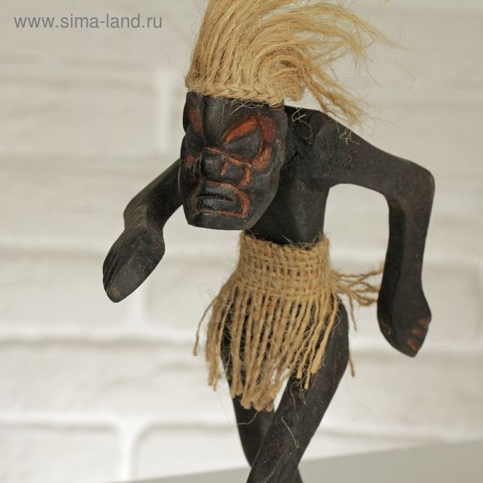 Сувенир «Абориген-футболист», 8×12×21 см, дерево Сувенир «Абориген-футболист», 8×12×21 см, дерево