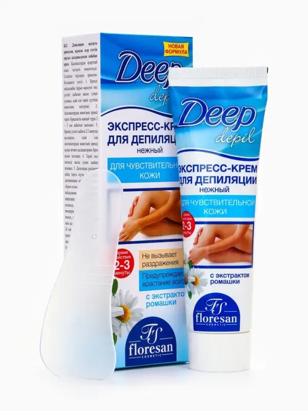 Экспресс-крем для депиляции Floresan Deep Depil нежный, для чувствительной кожи, 100 мл
