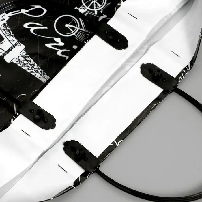 Пакет Пакет "Бонжур", полиэтиленовый с пластиковой ручкой, 37х35 см, 90 мкм