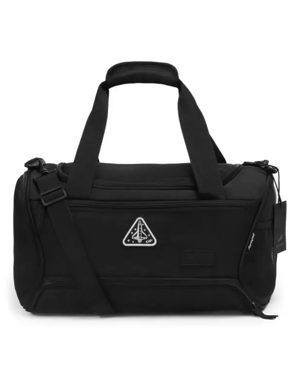 Сумка спортивная РОСКОСМОС х ONLYTOP, чёрная