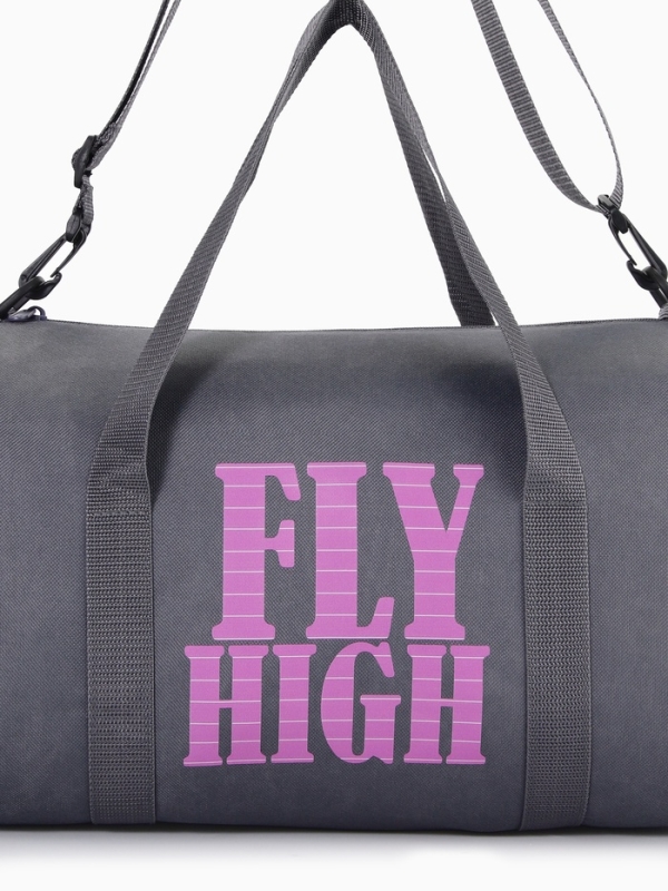 Сумка спортивная женская, TEXTURA, маленький размер, цвет серый Сумка спортивная женская, TEXTURA, маленький размер, цвет серый