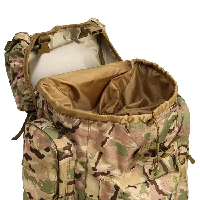 Рюкзак тактический туристический Adventure, 70 л, с карманами, расцветка мультикам, бежевый/хаки