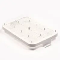 Туалет для кошек &laquo;Белла мини&raquo;, 35&times;26&times;6 см, с сеткой, пластик, серый