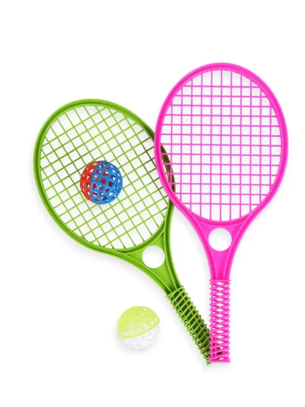 Бадминтон детский, 2 ракетки - 41.2&times;18.6 см, 2 мяча - d=5.5 см, МИКС