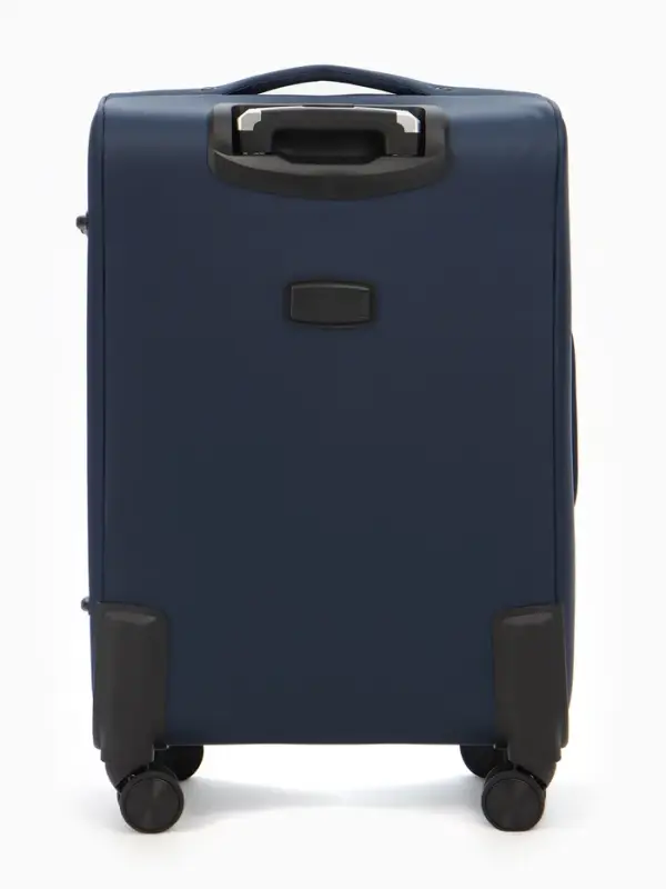 Чемодан на колёсах TEXTURA, с увеличением, кодовый замок, 42&times;26&times;68 см, 24", синий