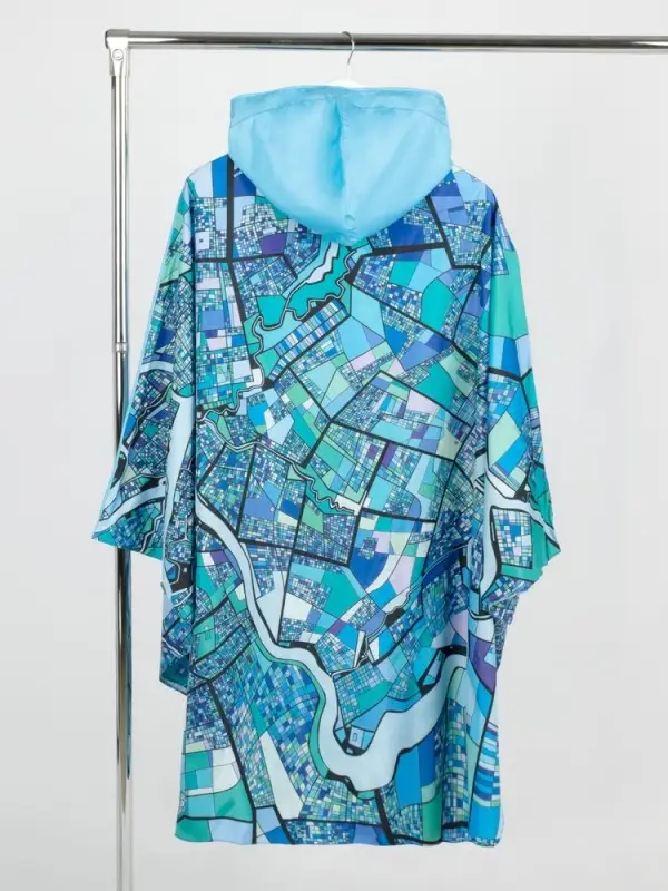 Дождевик-пончо AquaStop взрослый на заказ, разноцветный, единый размер Дождевик-пончо AquaStop взрослый на заказ, разноцветный, единый размер