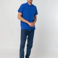 Рубашка поло мужская Spring 210 ярко-синяя, размер 5XL