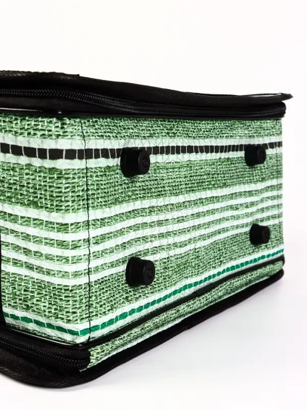 Сумка - переноска &laquo;Полосы&raquo;, размер S, 37&times;20&times;24 см, каркасная