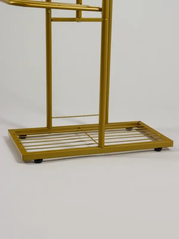 Подставка для цветов Greengo, 4 полки, 43&times;22&times;82 см, напольная, металл, цвет золотой