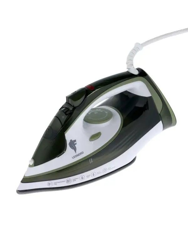 Утюг Leonord LE-1808, 3200 Вт, керамическая подошва, 32 г/мин, 350 мл, зелёный