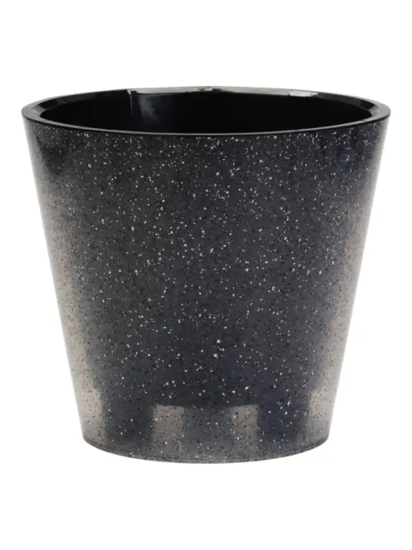 Горшок для цветов "Grenada" D-23 см, 5 л с дренажной вставкой гранит