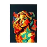 Колледж-тетрадь Calligrata TOP &laquo;Девушка. Арт&raquo; А4, 120 листов, в клетку, в твёрдой обложке 7БЦ, матовая ламинация, выборочный лак