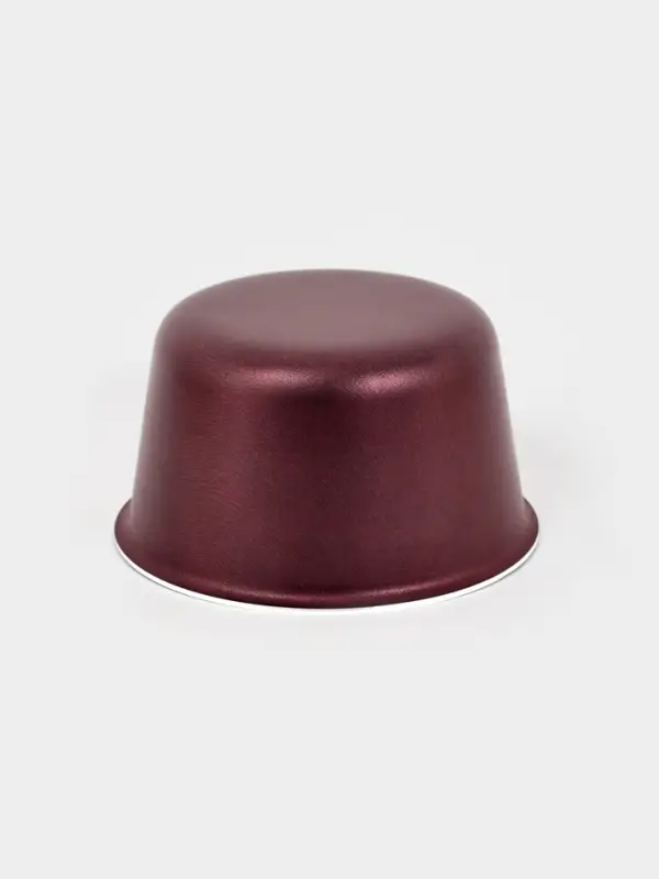 Форма для куличей, d=10 см, антипригарное покрытие, без крышки, бордовая