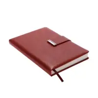 Ежедневник недатированный формат А5, с хлястиком, 112л, линия, пвх, Коричневый Ежедневник недатированный формат А5, с хлястиком, 112л, линия, пвх, Коричневый