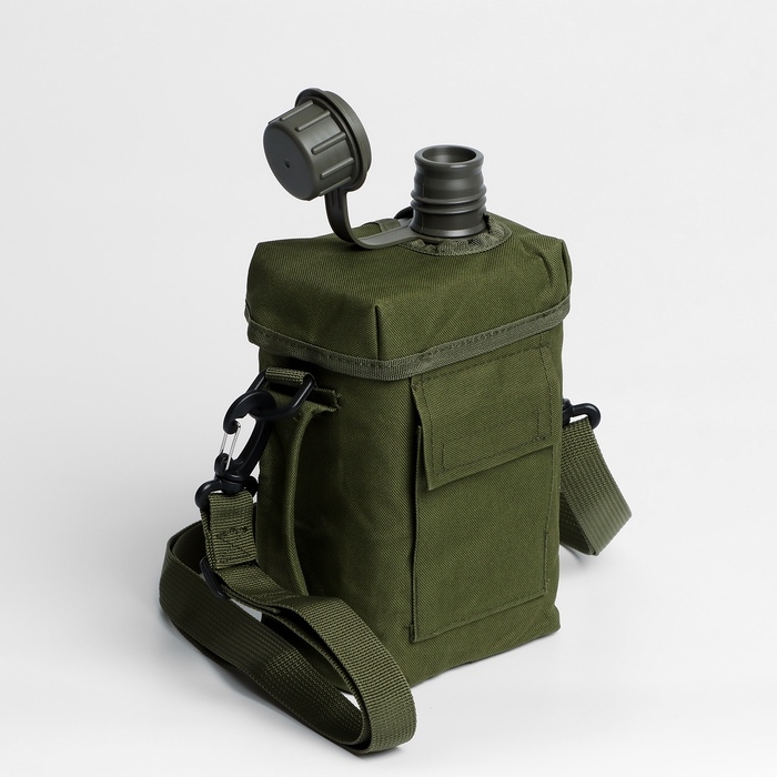 Фляжка туристическая  Фляжка туристическая "Adventure" 2 л, с чехлом, олива