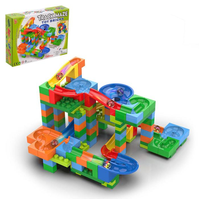 Конструктор блочный марблс «Турбошарики», 180 деталей Конструктор блочный марблс «Турбошарики», 180 деталей