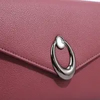 Сумка женская мессенджер на магните, 24&times;10&times;15 см, однотонная, розовая