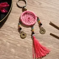 Брелок &laquo;Ловец снов&raquo;, 4&times;15 см, розовый