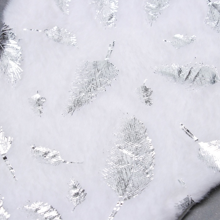 Носок для подарков Носок для подарков "Листочков свечение" 44х26 см, белый