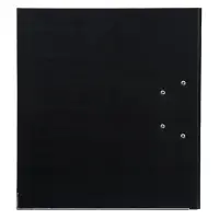 Папка-регистратор А4, 75 мм, Lamark, ПВХ, двухстороннее покрытие, металлическая окантовка, карман на корешок, собранная, черный/черный Папка-регистратор А4, 75 мм, Lamark, ПВХ, двухстороннее покрытие, металлическая окантовка, карман на корешок, собранная, черный/черный