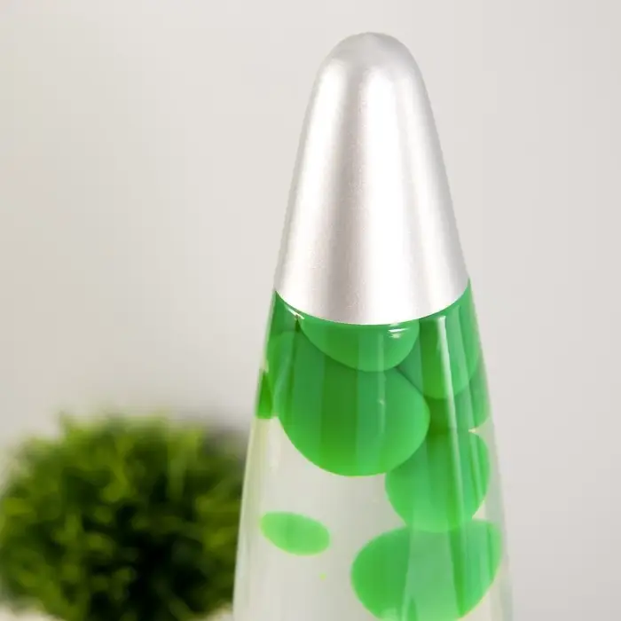 Лава - лампа RISALUX &laquo;Ракета&raquo;, Е14-R39, 30 Вт, 220 В, серебристая, 11&times;11&times;41 см