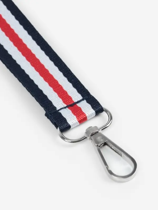 Ручка-петля для сумки, стропа, 20&times;2.5 см, синяя, белая, красная