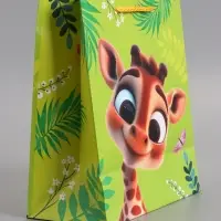 Пакет подарочный "Маленький большой друг" ламинированный 18 х 22,3 х 10 см