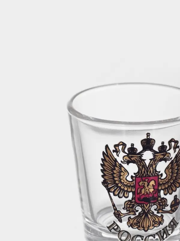 Набор питьевой &laquo;Герб России&raquo;, 7 предметов: графин 500 мл, стопка 50 мл, 6 шт.