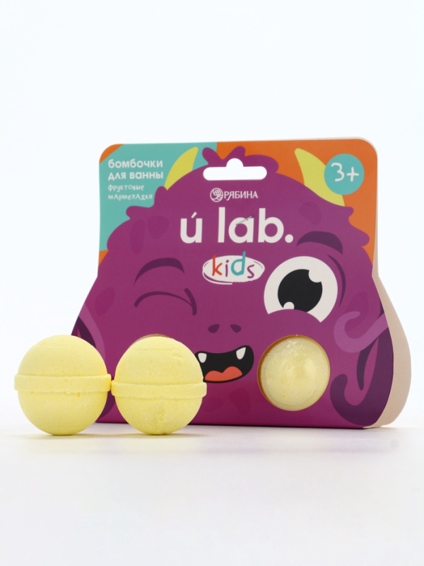 Бомбочки для ванны Бомбочки для ванны "Монстрики", 2 x 40 г, аромат фруктовые мармеладки
