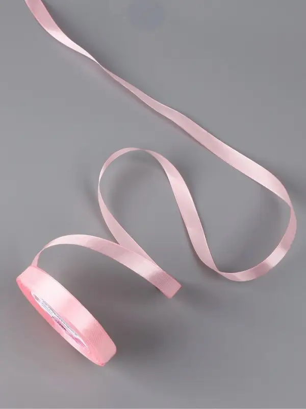 Лента атласная, 12 мм, 23±1 м, розовая №277 Лента атласная, 12 мм, 23±1 м, розовая №277