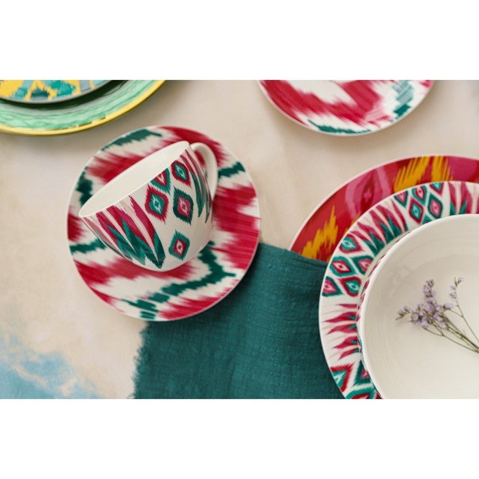 Сервиз фарфоровый чайный Доляна Askım, 12 предметов: 6 чашек 250 мл, 6 блюдец d=15 см ㅤ Сервиз фарфоровый чайный Доляна Askım, 12 предметов: 6 чашек 250 мл, 6 блюдец d=15 см ㅤ