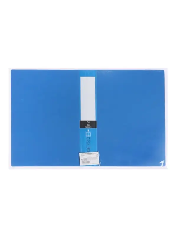 Папка А4, 80 прозрачных файлов, 400 мкм, МИКС