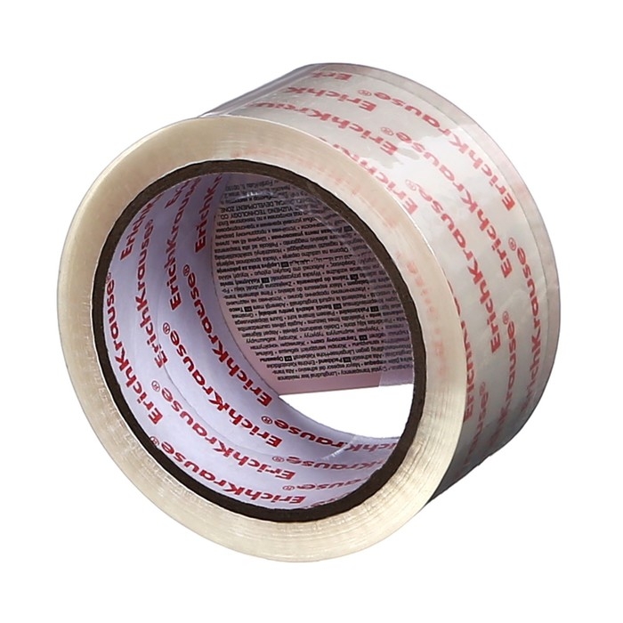 Клейкая лента упаковочная ErichKrause Клейкая лента упаковочная ErichKrause "Crystal", 48 мм х 50 м, 60 мкм, суперпрозрачная, цена за 1 шт.