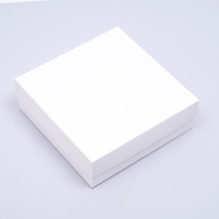 Коробка складная, крышка-дно, белая, 15 х 15 х 5 см Коробка складная, крышка-дно, белая, 15 х 15 х 5 см