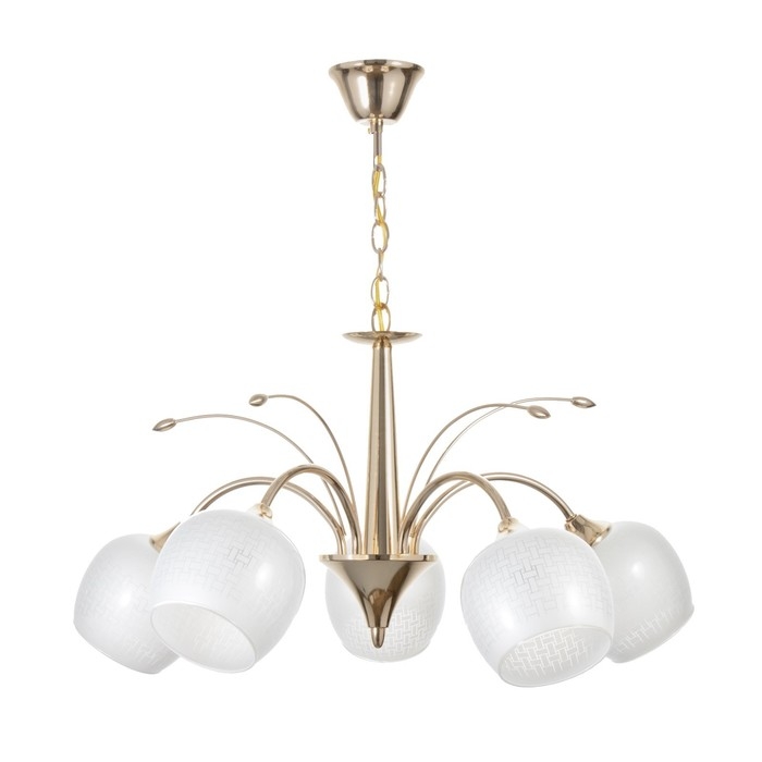 Люстра Люстра "Соната" 5хЕ27 40Вт золото 65х65х33-54 BayerLux