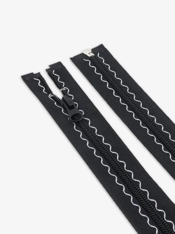 Молния &laquo;Спираль&raquo;, №5, разъёмная, замок автомат, 60 см, чёрная