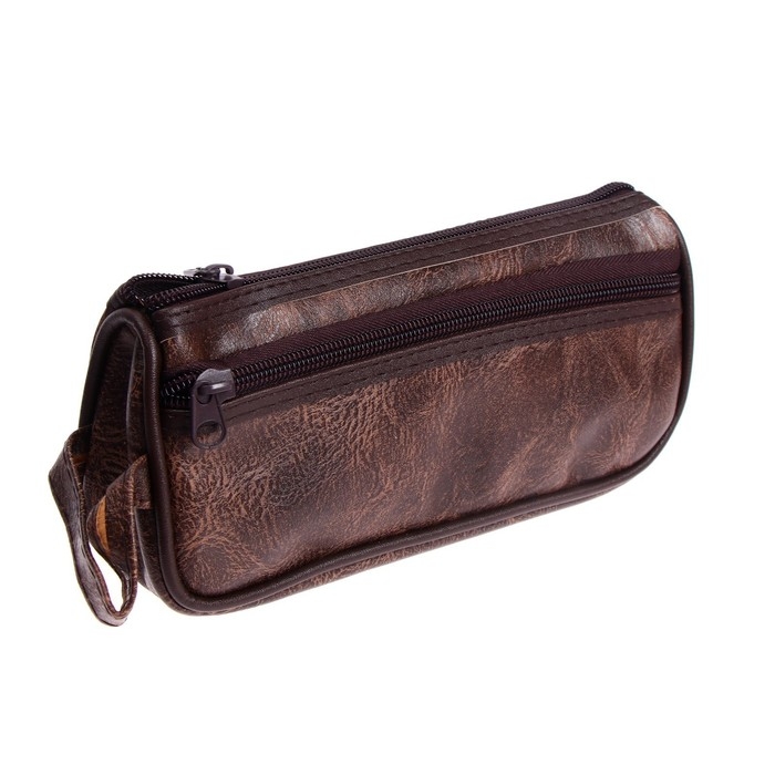 Пенал школьный на молнии, кожзам, 2 отделения, МИКС Пенал школьный на молнии, кожзам, 2 отделения, МИКС