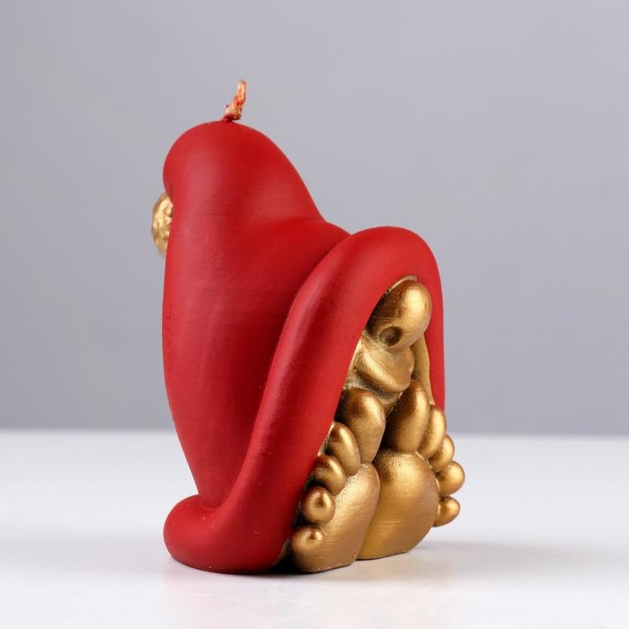 Свеча декоративная Свеча декоративная "Гномик с ножками", 9х7,1х7,3 см, золото