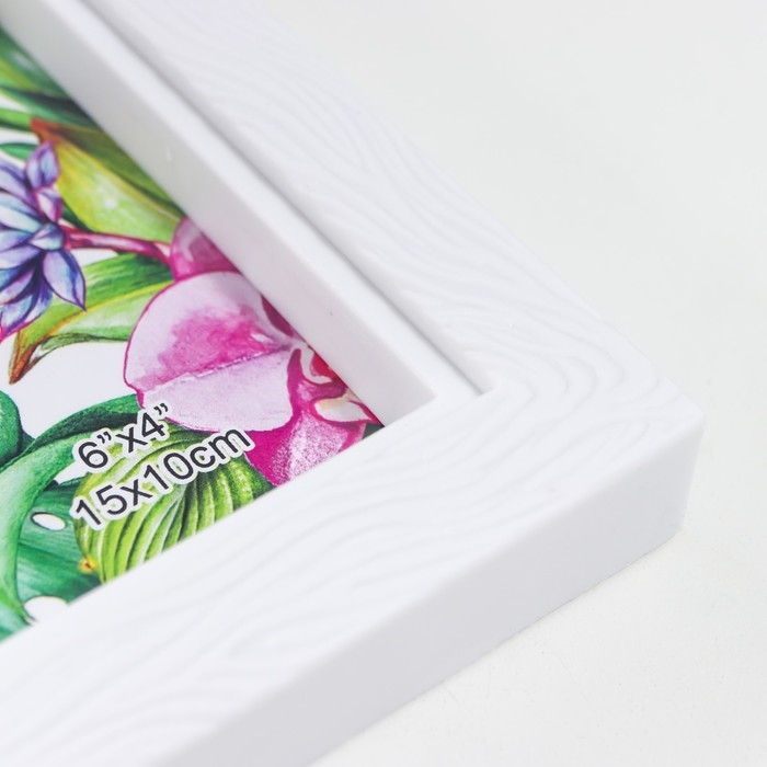 Фоторамка пластик на 2 фото 10х15 см Фоторамка пластик на 2 фото 10х15 см "Птицы на веточке" белая 17,5х29,5 см