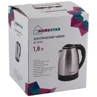 Чайник электрический  Homestar HS-1010A, металл, 1.8 л, 1500 Вт