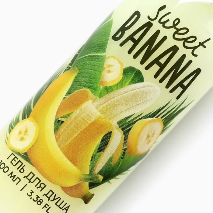 Гель для душа женский, 100 мл, аромат банана, BEAUTY FOX