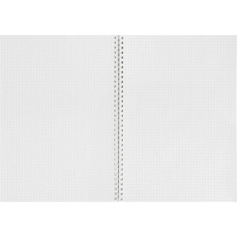 Бизнес-тетрадь А4 96л Attache Градиент Синий клетка, 65г, гребень, УФ-лак