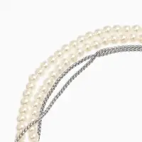 Бодичейн женская «Сердце на цепочке» с бусинами, 135 см, белый в серебре Бодичейн женская «Сердце на цепочке» с бусинами, 135 см, белый в серебре