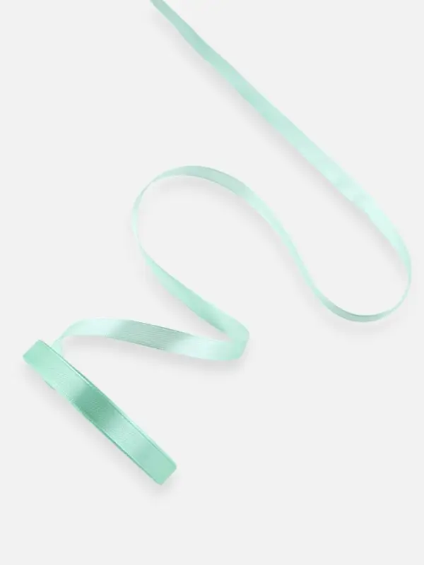 Лента атласная, 10 мм, 23±1 м, нежно-мятная №181 Лента атласная, 10 мм, 23±1 м, нежно-мятная №181