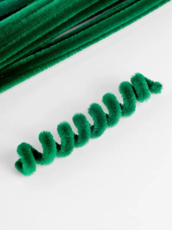 Синельная проволока, набор 50 шт., тёмно-зелёная, 30 см