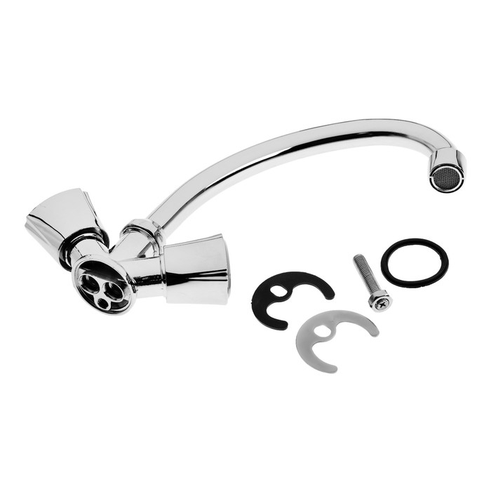 Смеситель для кухни ZEIN Z3724, двухвентильный, высота излива 17.5 см, хром Смеситель для кухни ZEIN Z3724, двухвентильный, высота излива 17.5 см, хром