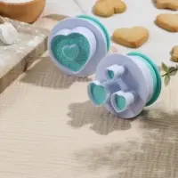 Набор плунжеров кондитерских «Любовь», 2 шт, цвет МИКС Набор плунжеров кондитерских «Любовь», 2 шт, цвет МИКС